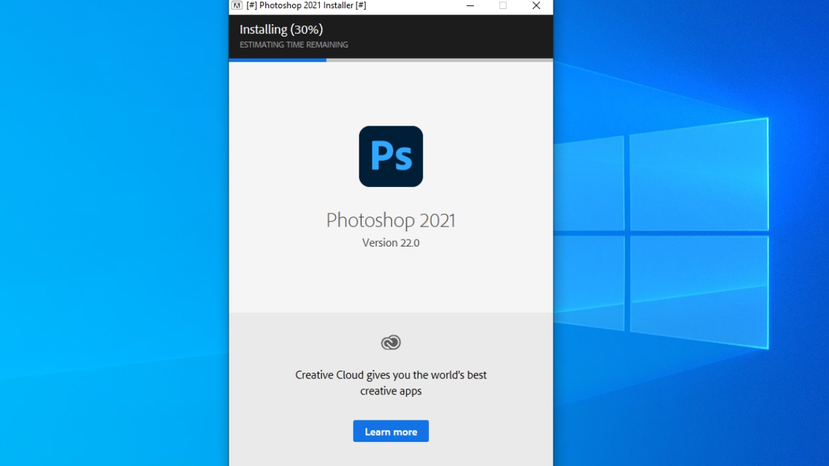Đợi quá trình cài đặt hoàn tất