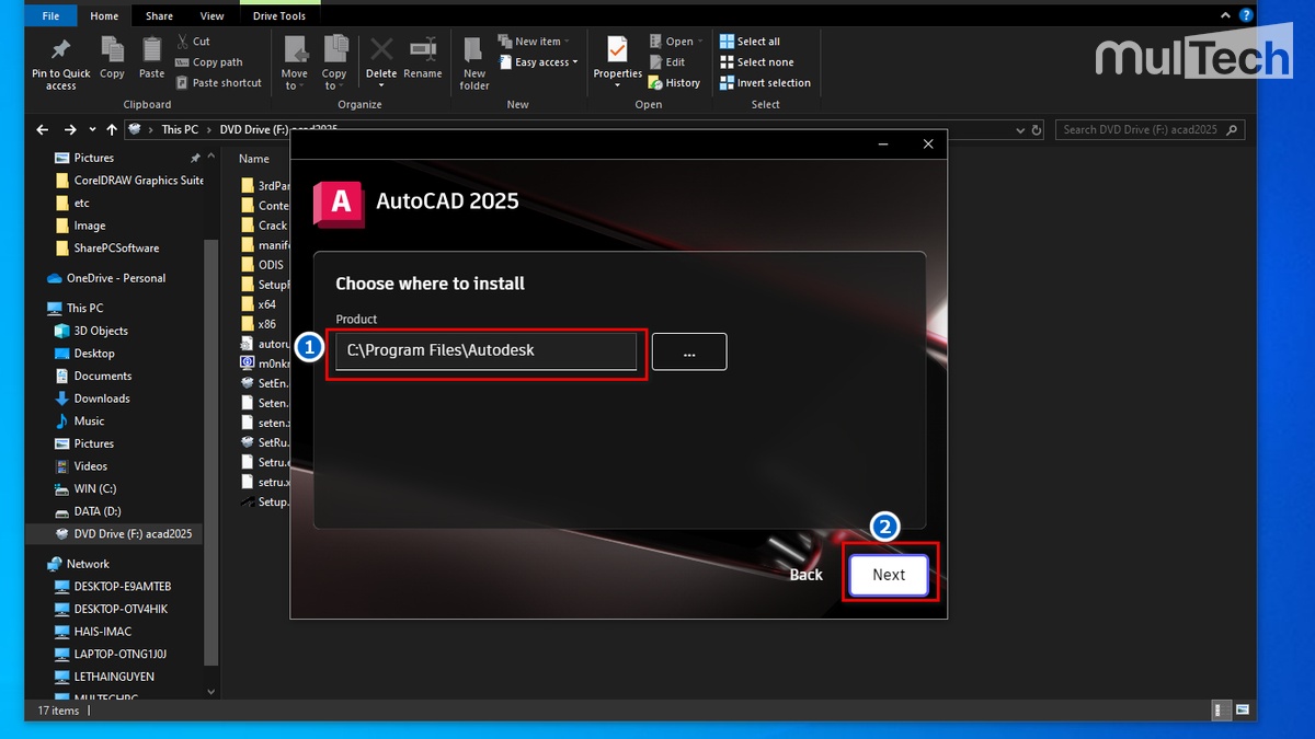 Thiết lập đường dẫn thư mục cài đặt cho AutoCad