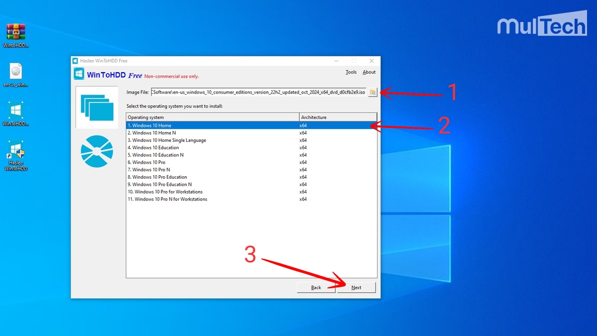 Chọn file ISO Windows 10 trong ổ đĩa