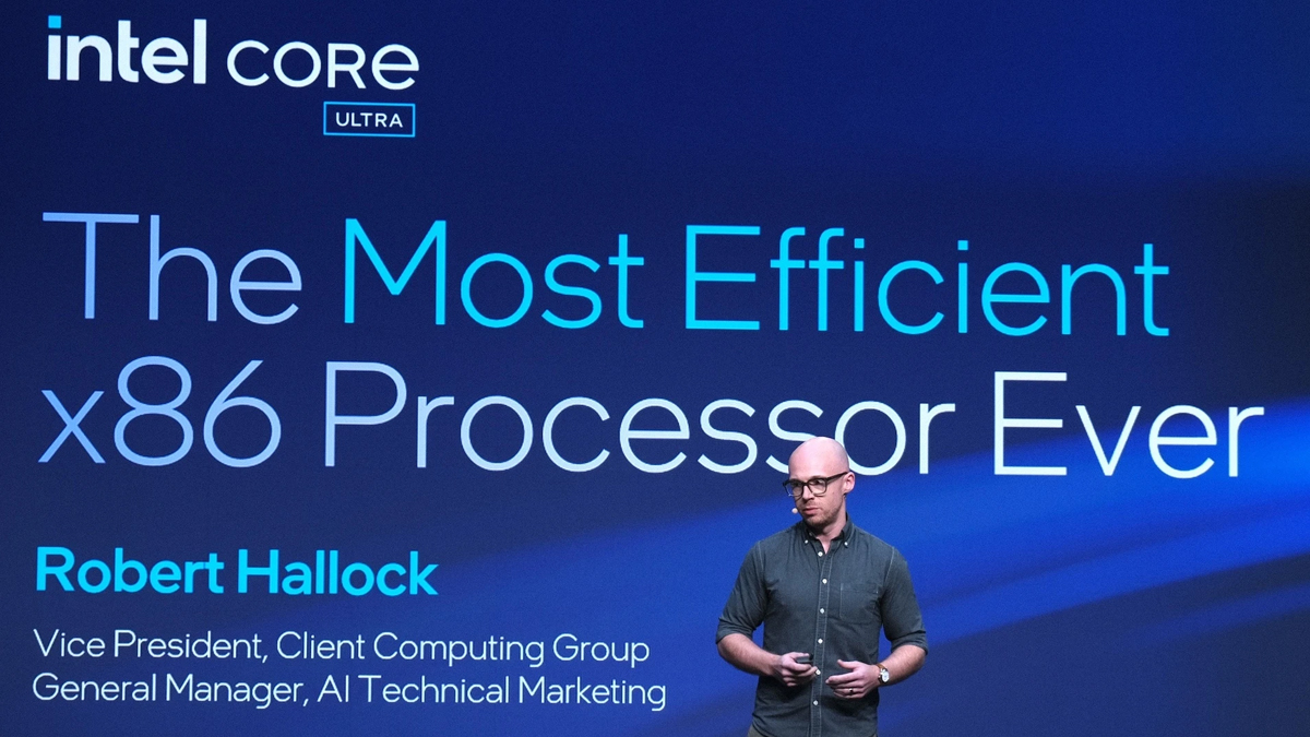 Đại diện Intel nhấn mạnh khả năng sử dụng tiết kiệm điện của thế hệ Core Ultra mới