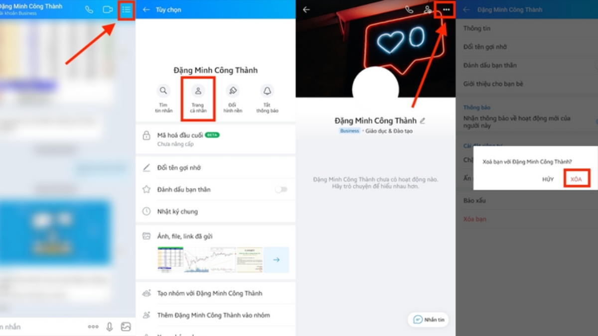 Hướng dẫn xóa bạn bè trên Zalo vĩnh viễn