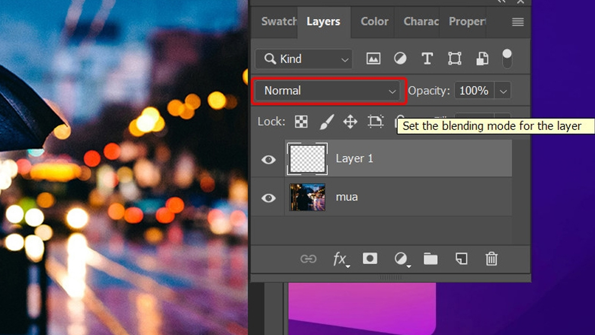 Nhấn vào trình mở rộng cửa sổ Normal