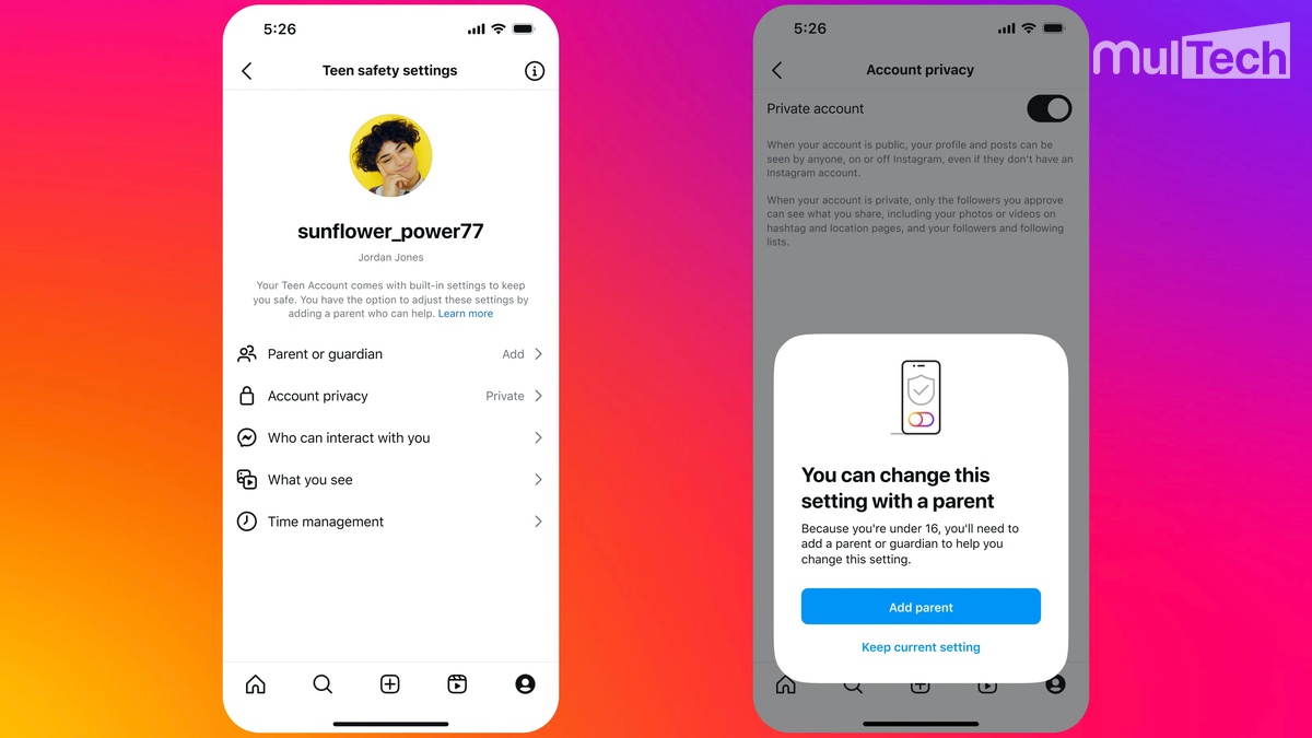 Chế độ Instagram Teen Accounts