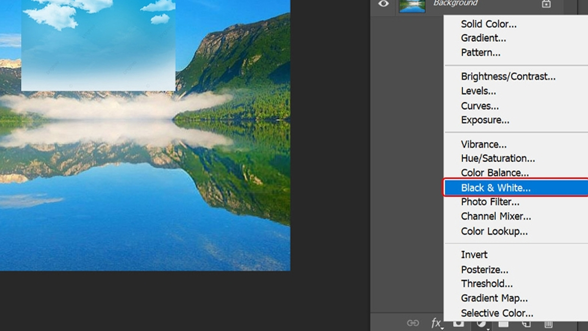 Chọn Black & White