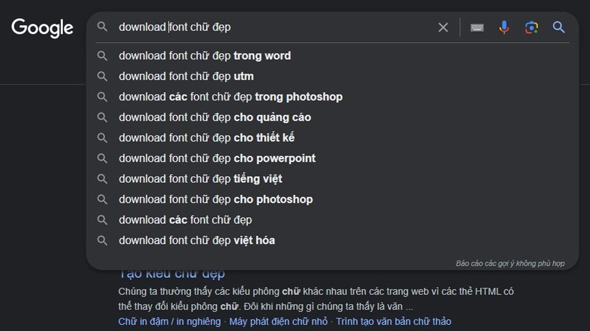 Sử dụng internet để lựa chọn những font chữ độc đáo và phong cách