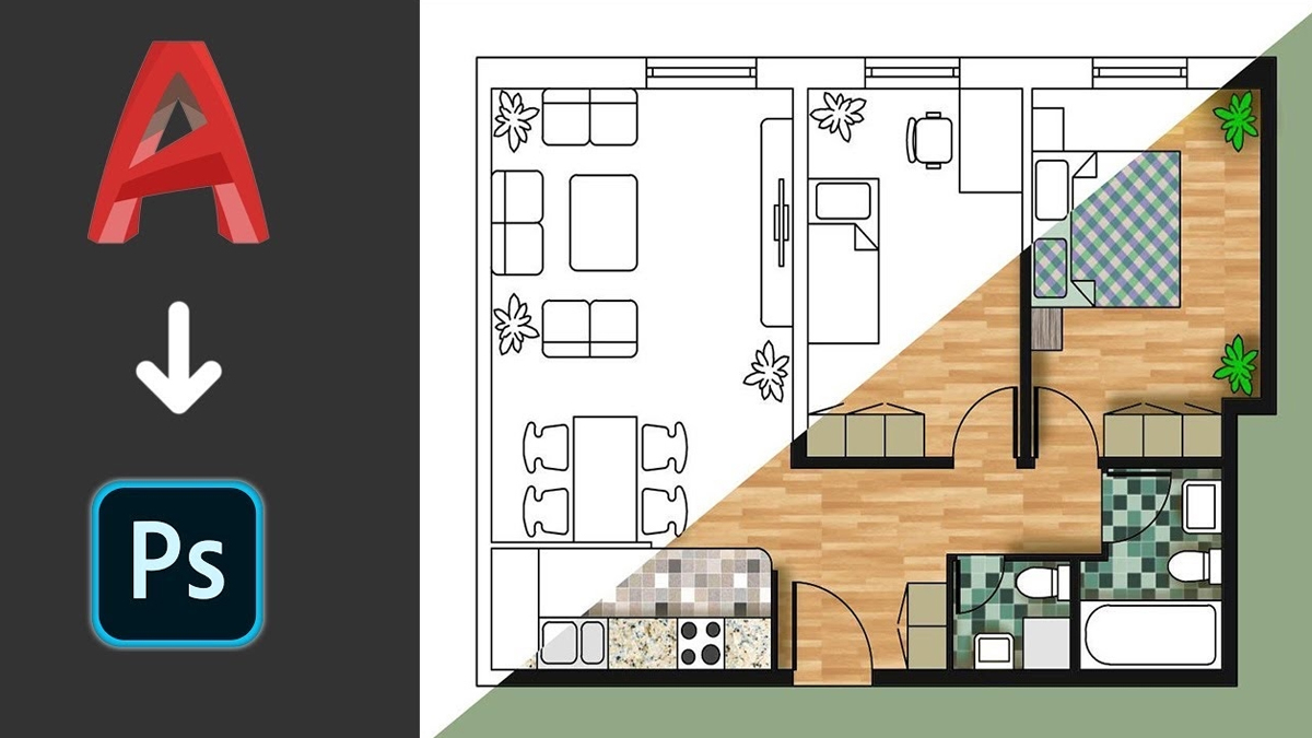Xuất file cad sang photoshop